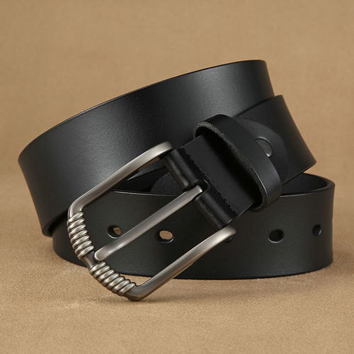 皮带男真皮针扣腰带纯牛皮休闲百搭裤带青年中年学生韩版男士皮带
