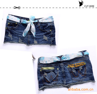 【网店代理代销批发 春秋装新款 批发 配腰带 牛仔迷你裙 短裙】价格,厂家,图片,半身裙,赵凌燕-