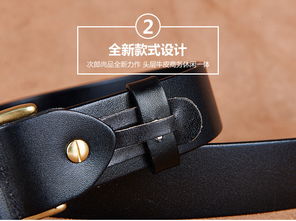 小童马 男士 意大利头层牛皮高档真皮皮带纯铜实心扣腰带日字扣头 tbn 069