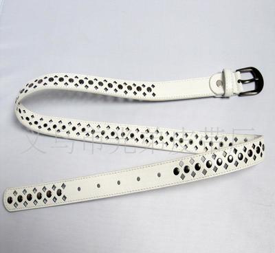 韩版时尚女式腰带 百搭个性镂空与镶圆钉设计，满足混批需求